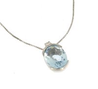 Collana Soranzo Gioielli Donna Pietre Preziose in Oro bianco Acquamarina 2.20 Ct LT10388877 - LT10388877